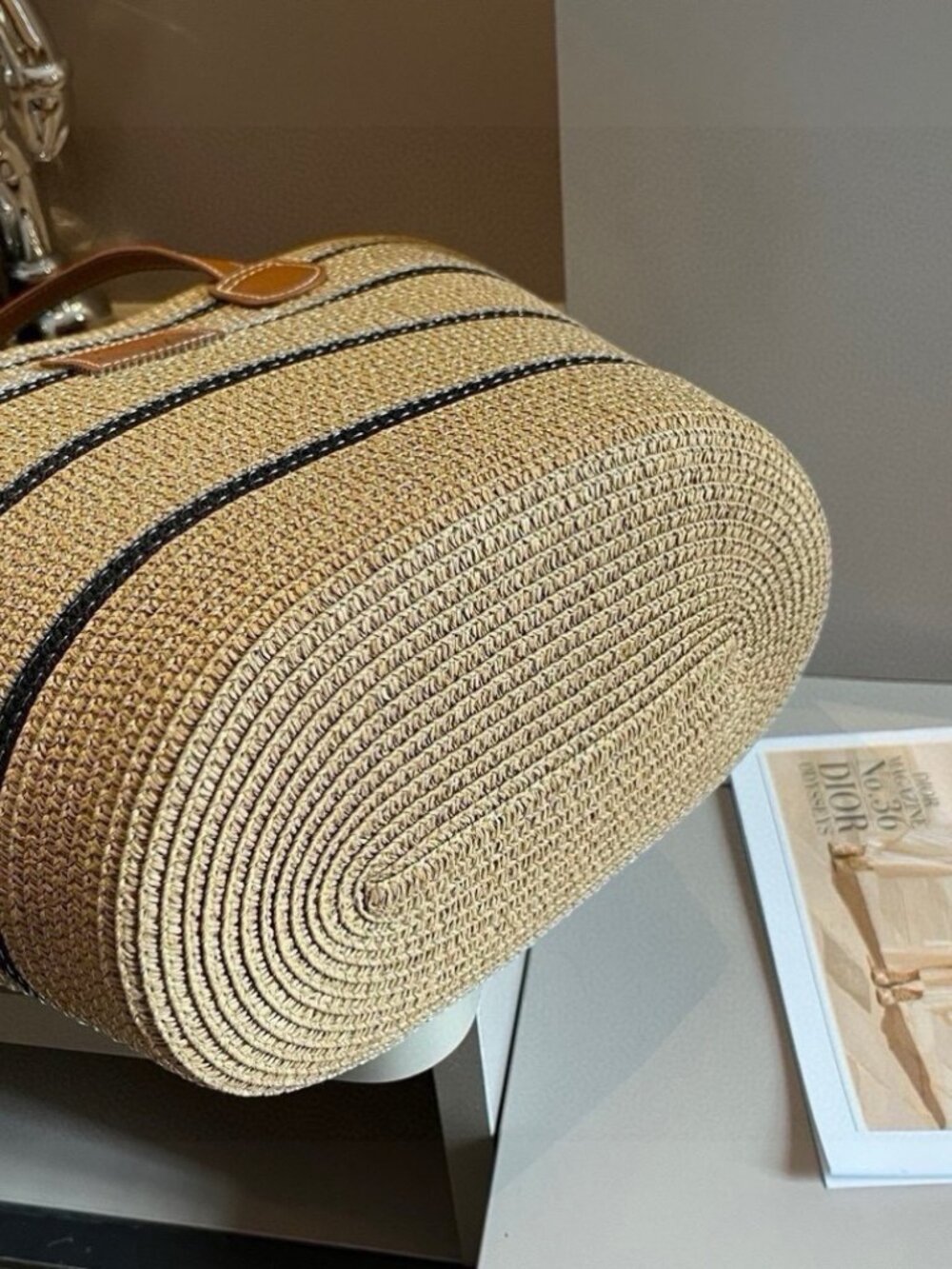 Loewe Straw Bag, Handwoven Raffia Bag - Picture 5 of 8